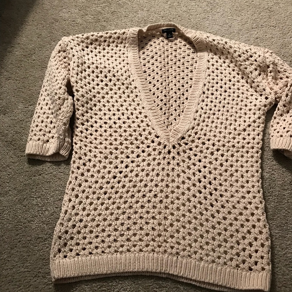 Ann Taylor cream sweater.